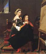 Jean Auguste Dominique Ingres Raphael and La Fornarina (mk04) oil painting artist